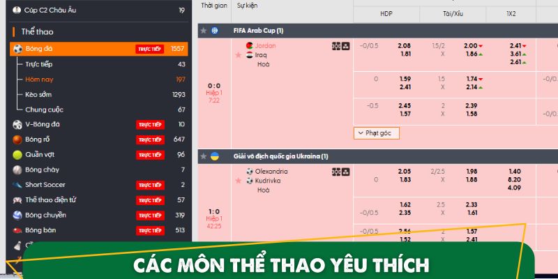 Top game trên sảnh thể thao QH88 hội viên phải thử